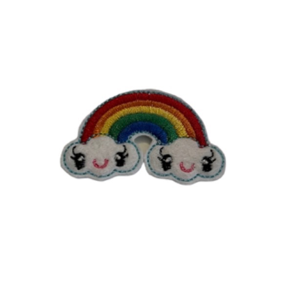 Happy rainbow feltie (bright)