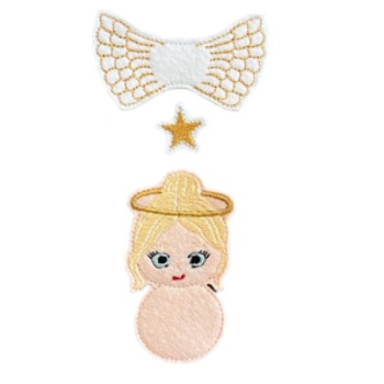 Angel Fluffy Feltie Bow Part Blonde