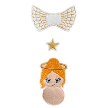 Angel Fluffy Feltie Bow Parts Strawberry Blonde