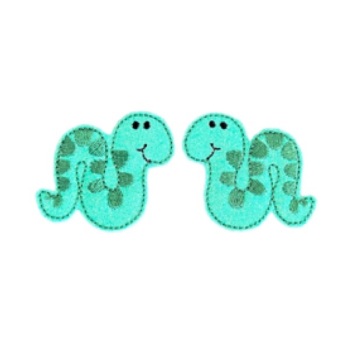 Snakes Feltie Mint