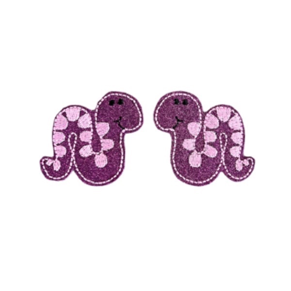 Snakes Feltie Purple