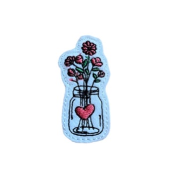 Flowers Of Love Feltie Pink