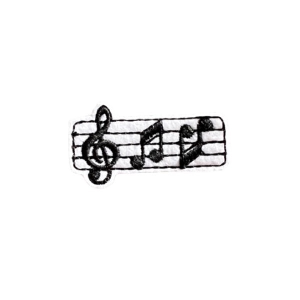 Musical note feltie