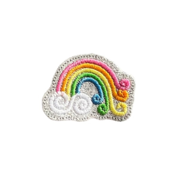Sparkly Swirly Rainbow Feltie