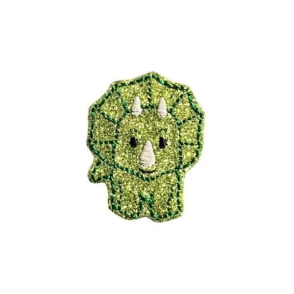 Glitter dinosaur feltie green