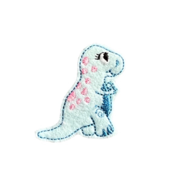 Izzy the Dino feltie blue