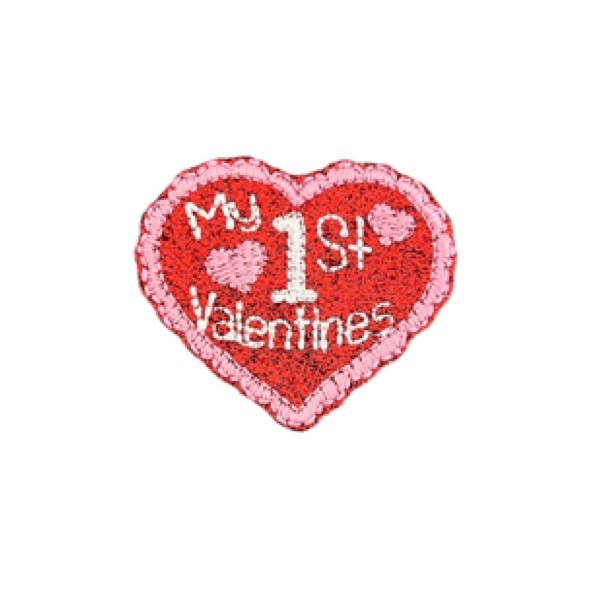 My 1st Valentines Feltie Glitter