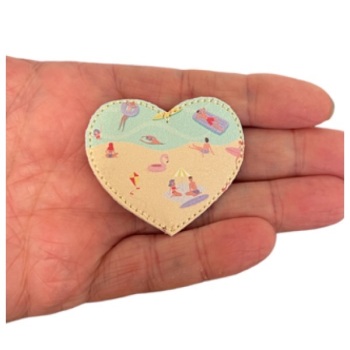 Beach Heart Feltie