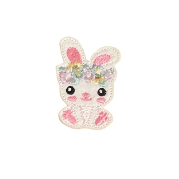 Floral bunny feltie