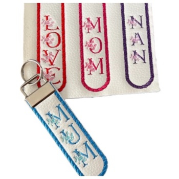 Mum, Mom, Nan & Love Keyfob (no hardware)