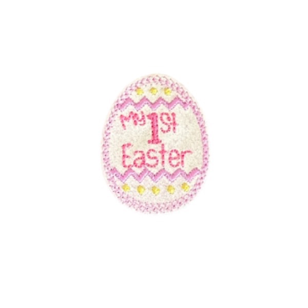 My 1st Easter feltie glitter Pink