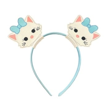 Cat ears headband sliders blue