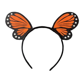 Butterfly wing headband sliders orange