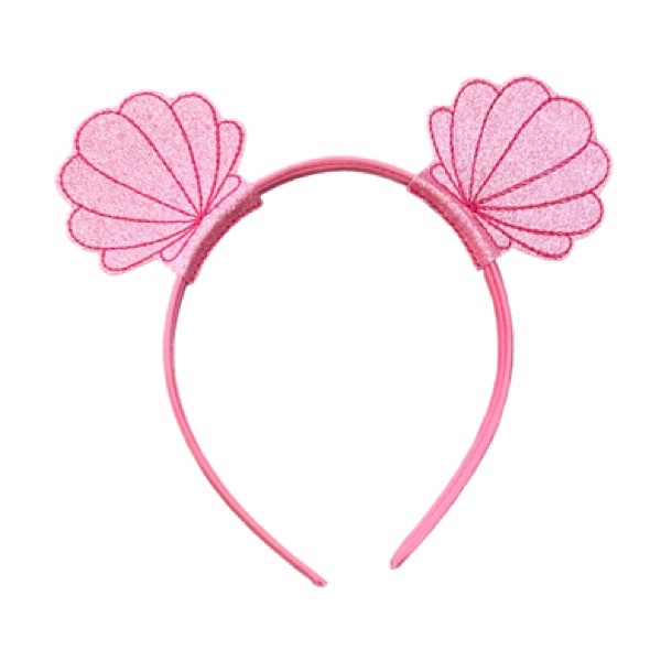 Shell Headband Sliders Pink
