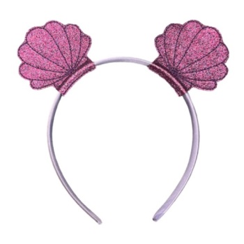 Shell headband sliders purple
