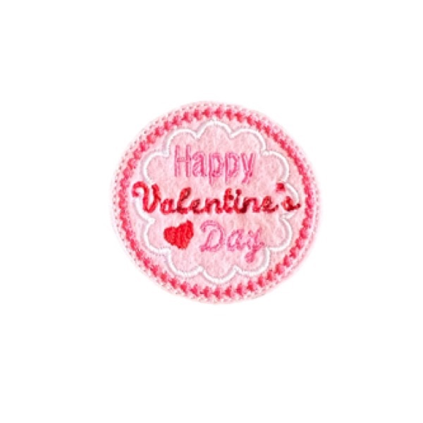 Happy Valentines Day Feltie Pink