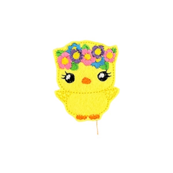 Floral chick feltie bright
