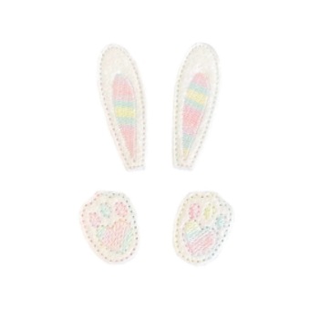 Bunny Feet & Ear Feltie Pastel