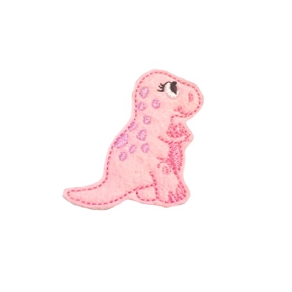 Lizzy The Dino Feltie Pink