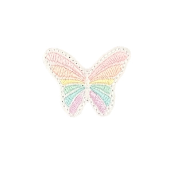 Rainbow butterfly feltie pastel