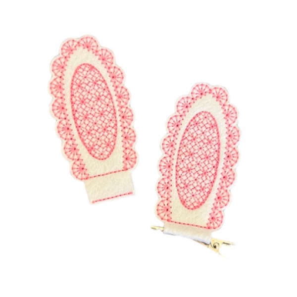 Dainty Bunny Ear Sliders Pink