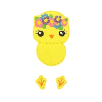 Floral Chick Fluffy Bow Parts