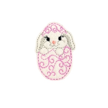 Hatching Bunny Feltie Swirl