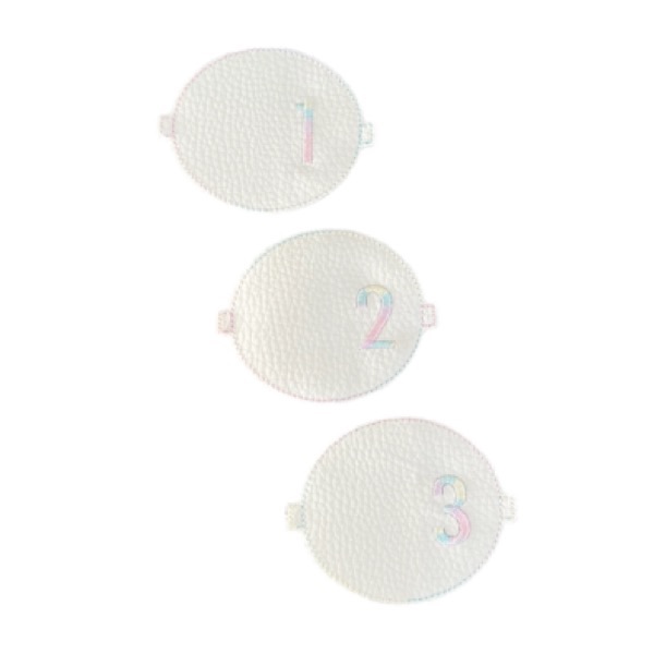 Number Bow Part Half Pastel
