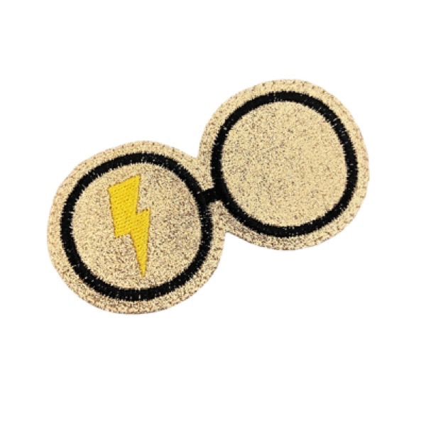 Lightning glasses feltie