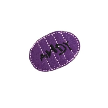 Foot print feltie purple