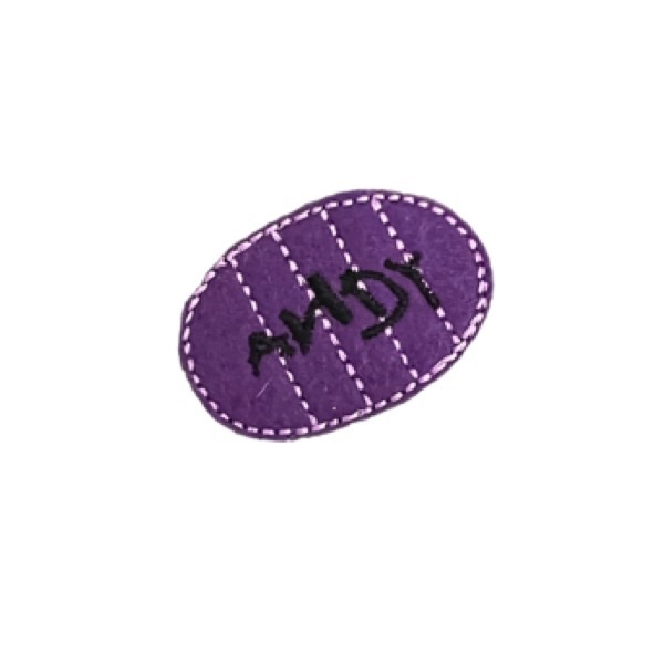 Foot print feltie purple