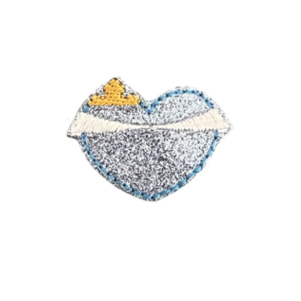 Princess heart feltie blue