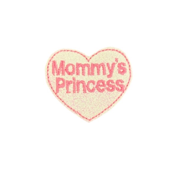 Mommy’s Princess Heart Feltie Pink