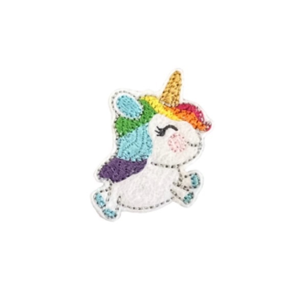 Leaping unicorn feltie