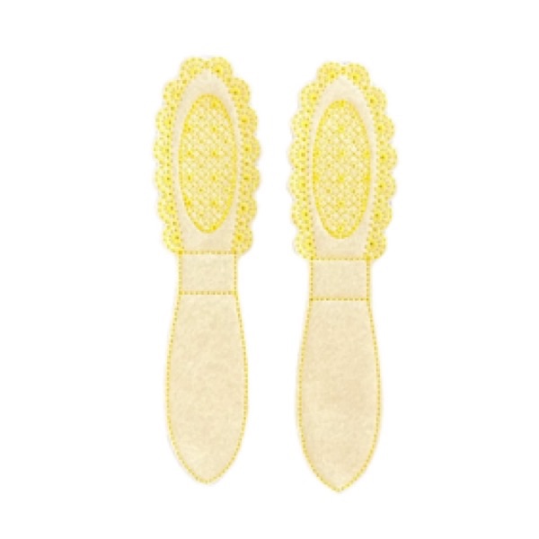 Dainty Bunny Ear Fold Over Lemon