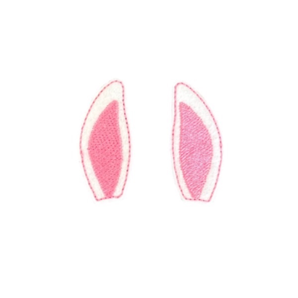Bunny ears feltie pink