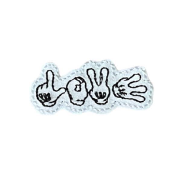Mouse Hand Love Feltie