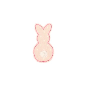Bunny Butt Feltie Pink Dots