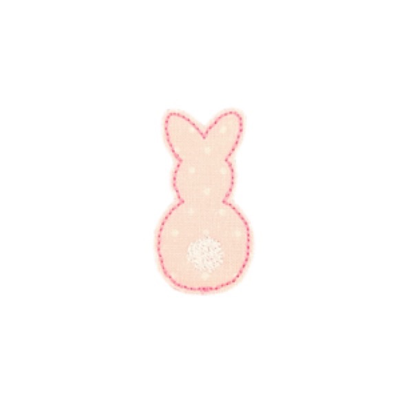 Bunny Butt Feltie Pink Dots