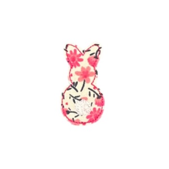 Bunny Butt Feltie Cream Floral