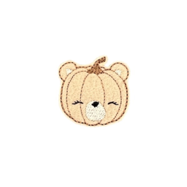 Bear Pumpkin Feltie Light