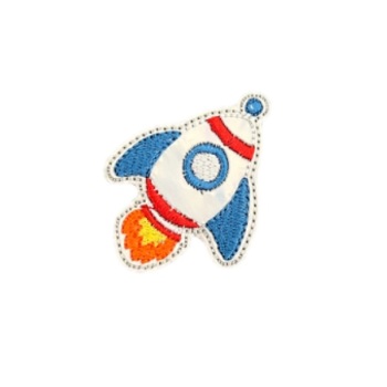 Rocket ship feltie