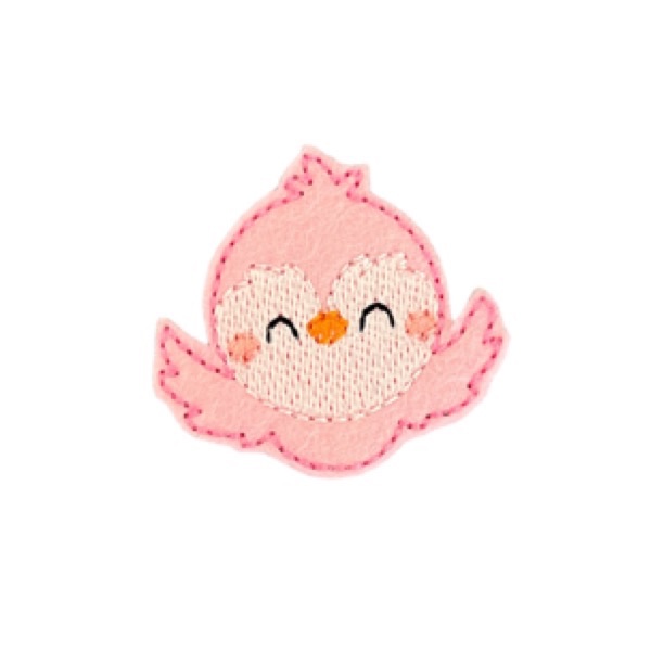 Bird Feltie Pink