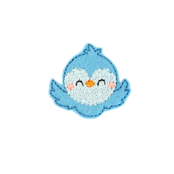 Bird Feltie Blue