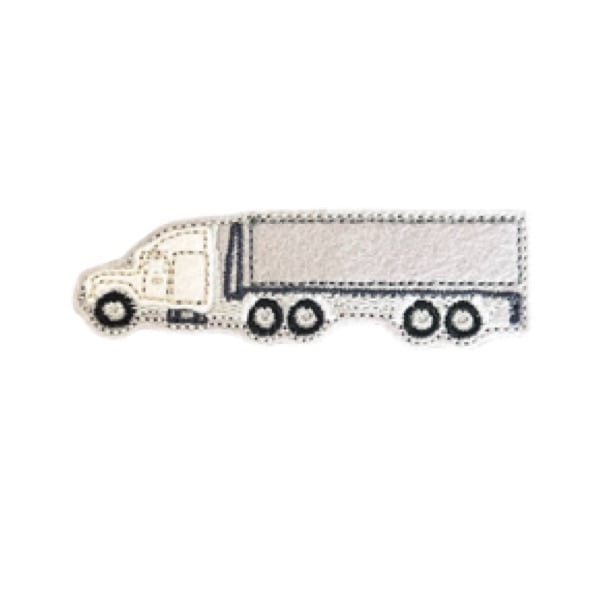 Semi Box Truck Feltie White