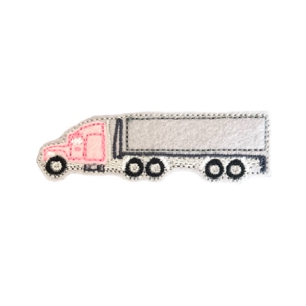 Semi Box Truck Feltie Pink