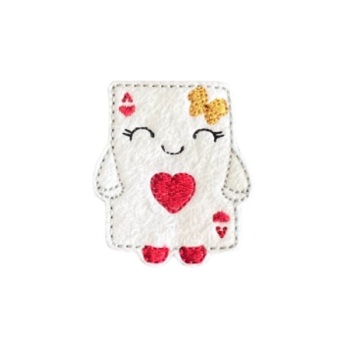 Ace playing card feltie