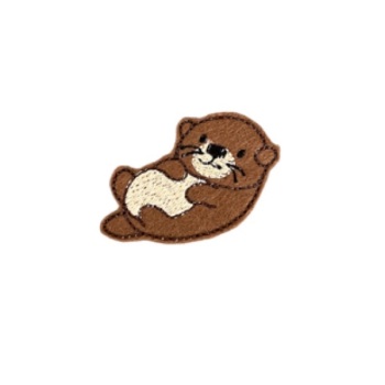 Chubby Otter Feltie Dark