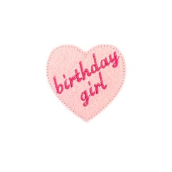 Birthday Girl Heart Feltie