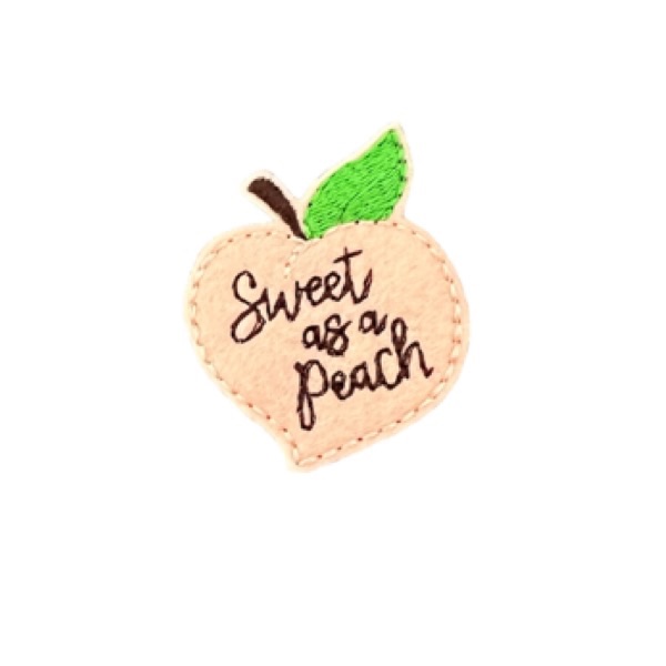 Sweet As A Peach Feltie